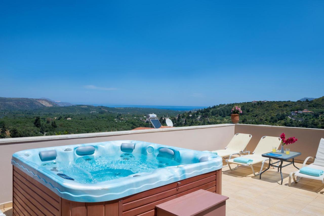 Olga'S Filoxenia - Villa Aladanos-Private Pool And Heated Jacuzzi Makhairoí Exteriér fotografie